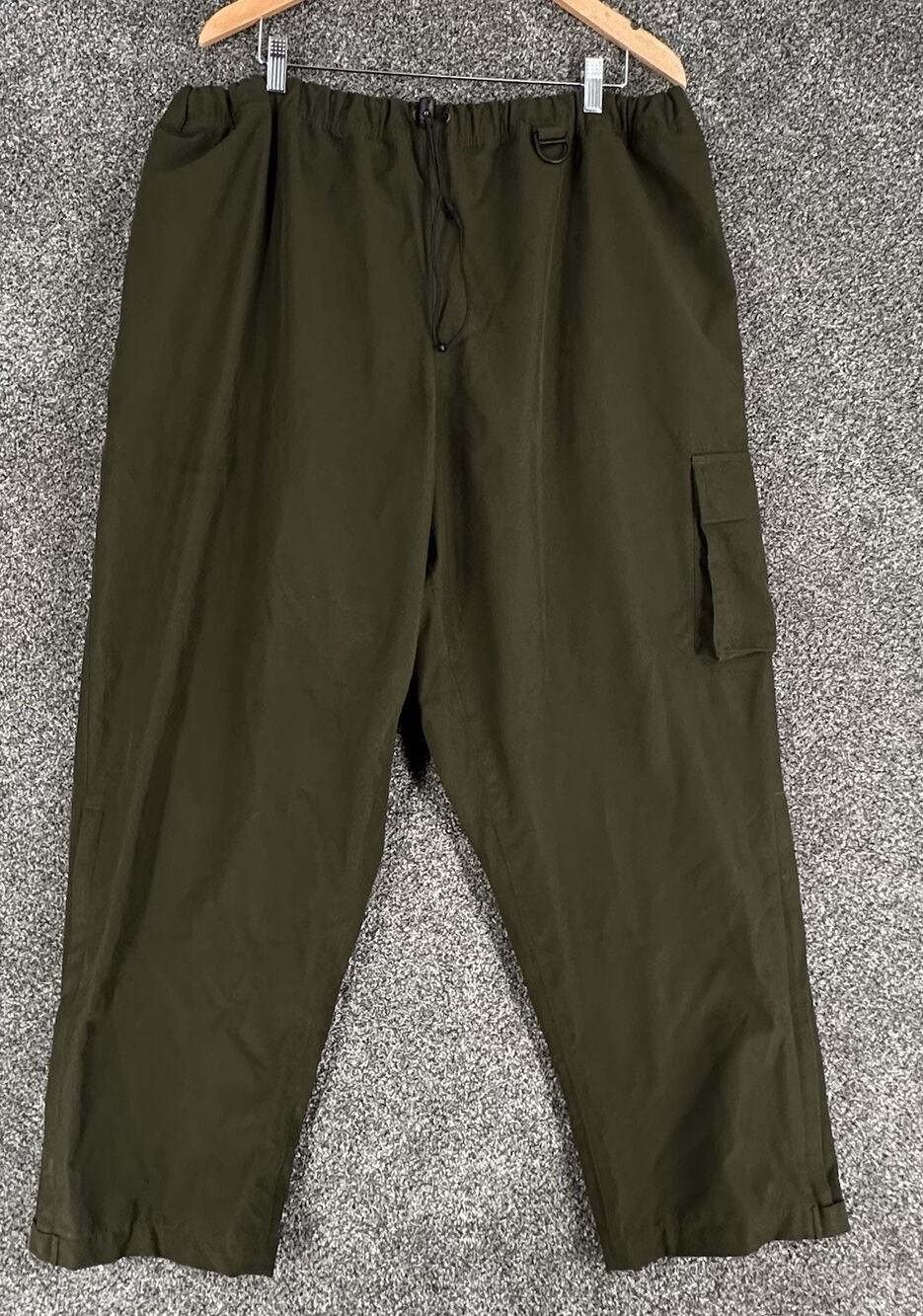 Mens Multisport Pants Green Size 2XL Stretch Performance Quick Dry Water Resist